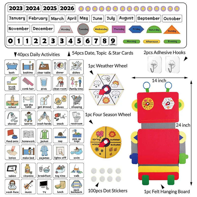 Robot Visual Schedule Chart
