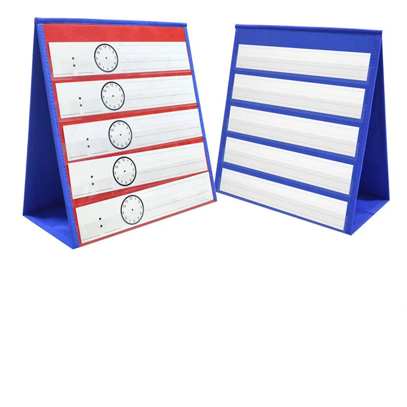 Double Sided Desktop Pocket Chart