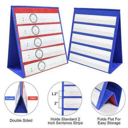 Double Sided Desktop Pocket Chart