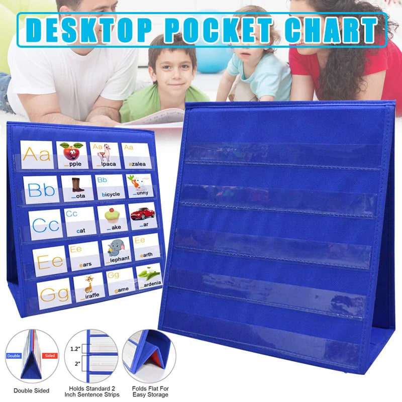 Double Sided Desktop Pocket Chart