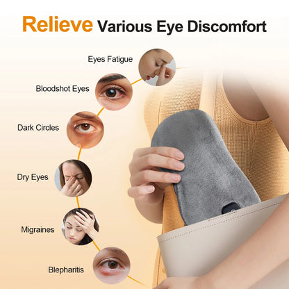 Cordless Heated Eye Massager Vibration Mask