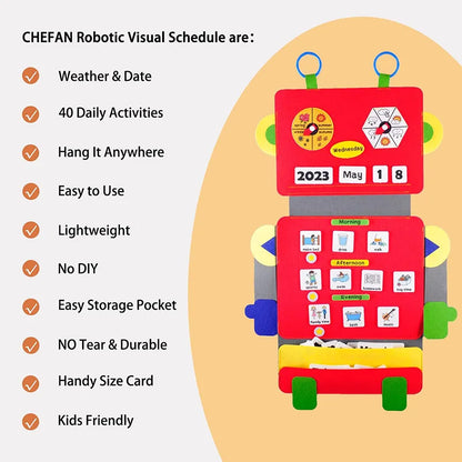 Robot Visual Schedule Chart