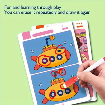 Reusable Spot Difference Activity Book