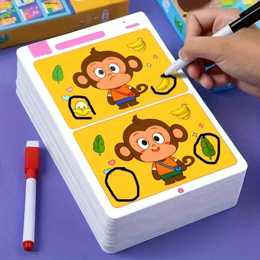 Reusable Spot Difference Activity Book