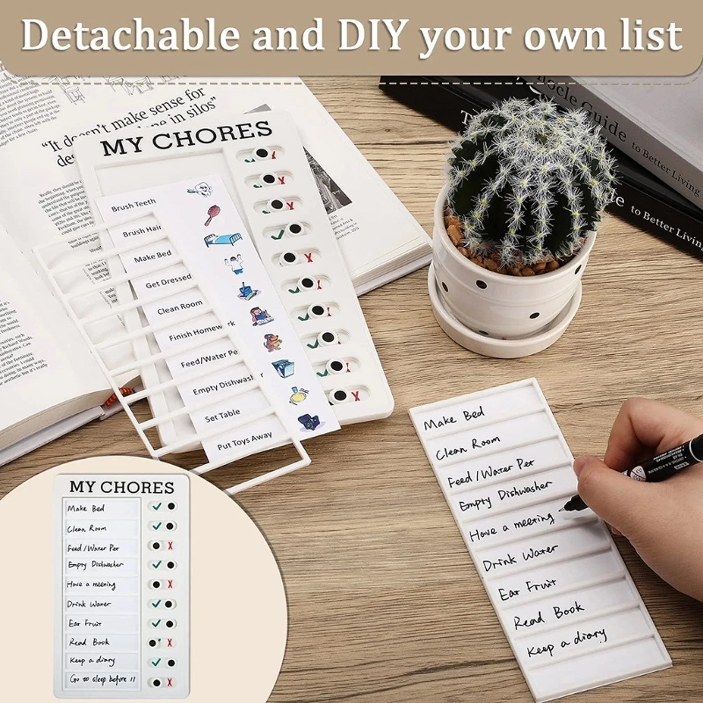 Reusable Chore Checklist Board