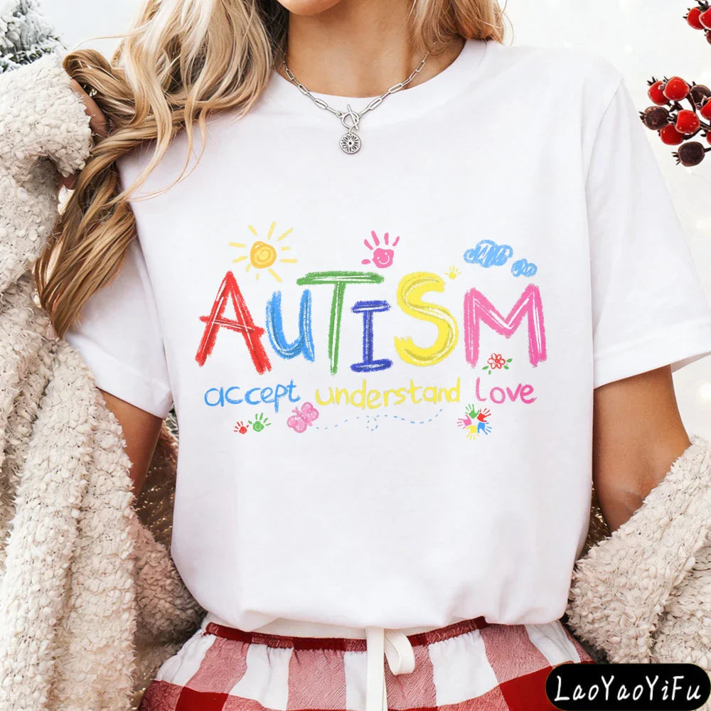 Colorful Autism Love Tee