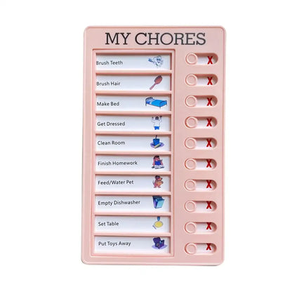 Reusable Chore Chart Memo Pad Daily Planner