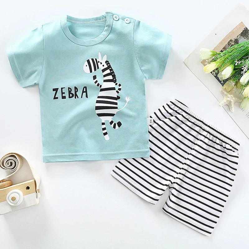 Summer Outfit Zebra Print T-shirt