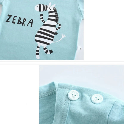 Summer Outfit Zebra Print T-shirt