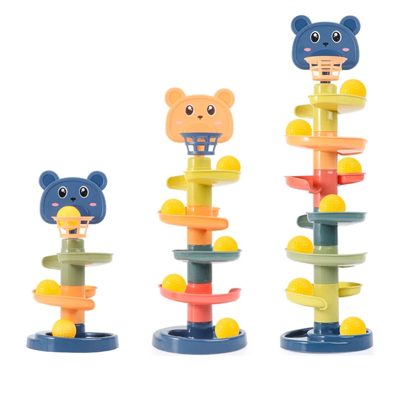 Montessori Rolling Ball Track Toy
