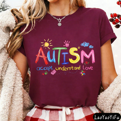 Colorful Autism Love Tee