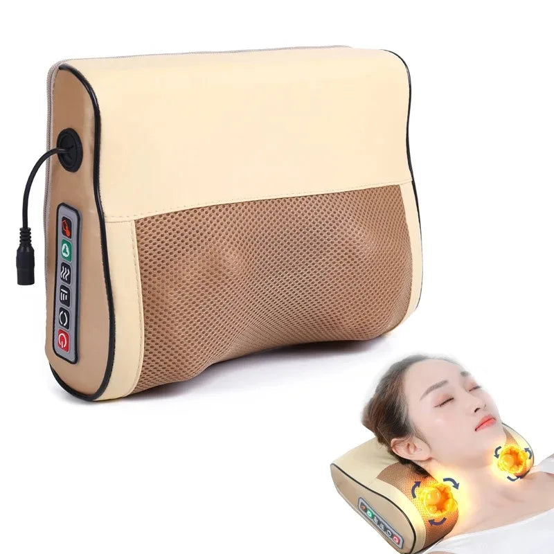 Infrared Heated Neck Back Massager Pillow
