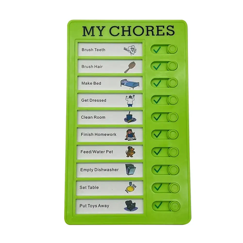 Reusable Chore Chart Memo Pad Daily Planner