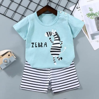 Summer Outfit Zebra Print T-shirt