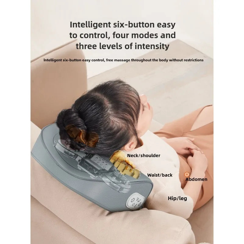 Electric Heated Neck Back Massager Pillow
