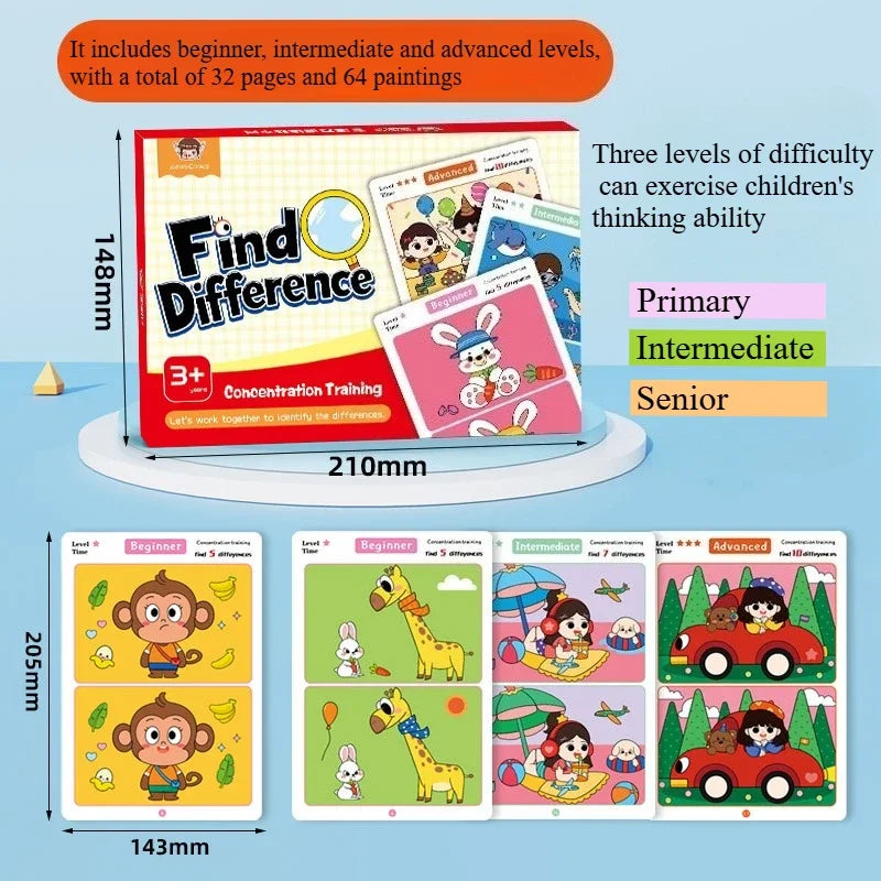 Reusable Spot Difference Activity Book
