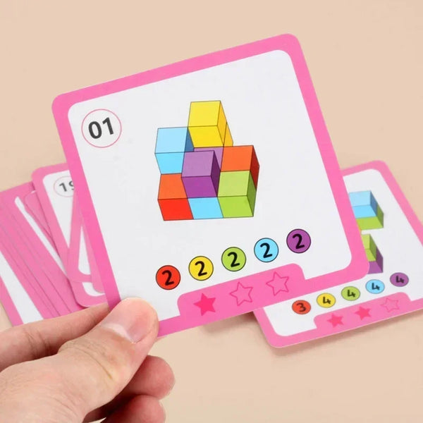 Rainbow Logic Stacking Blocks