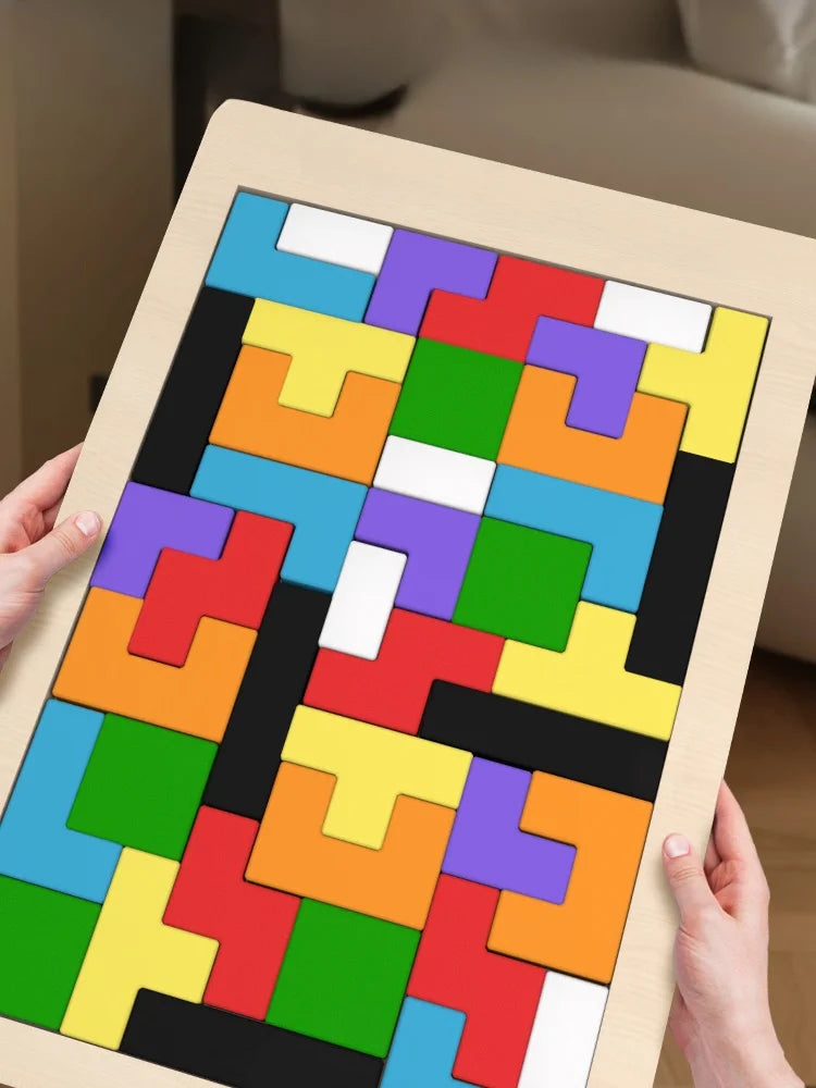 Colorful Wooden Tangram Puzzle