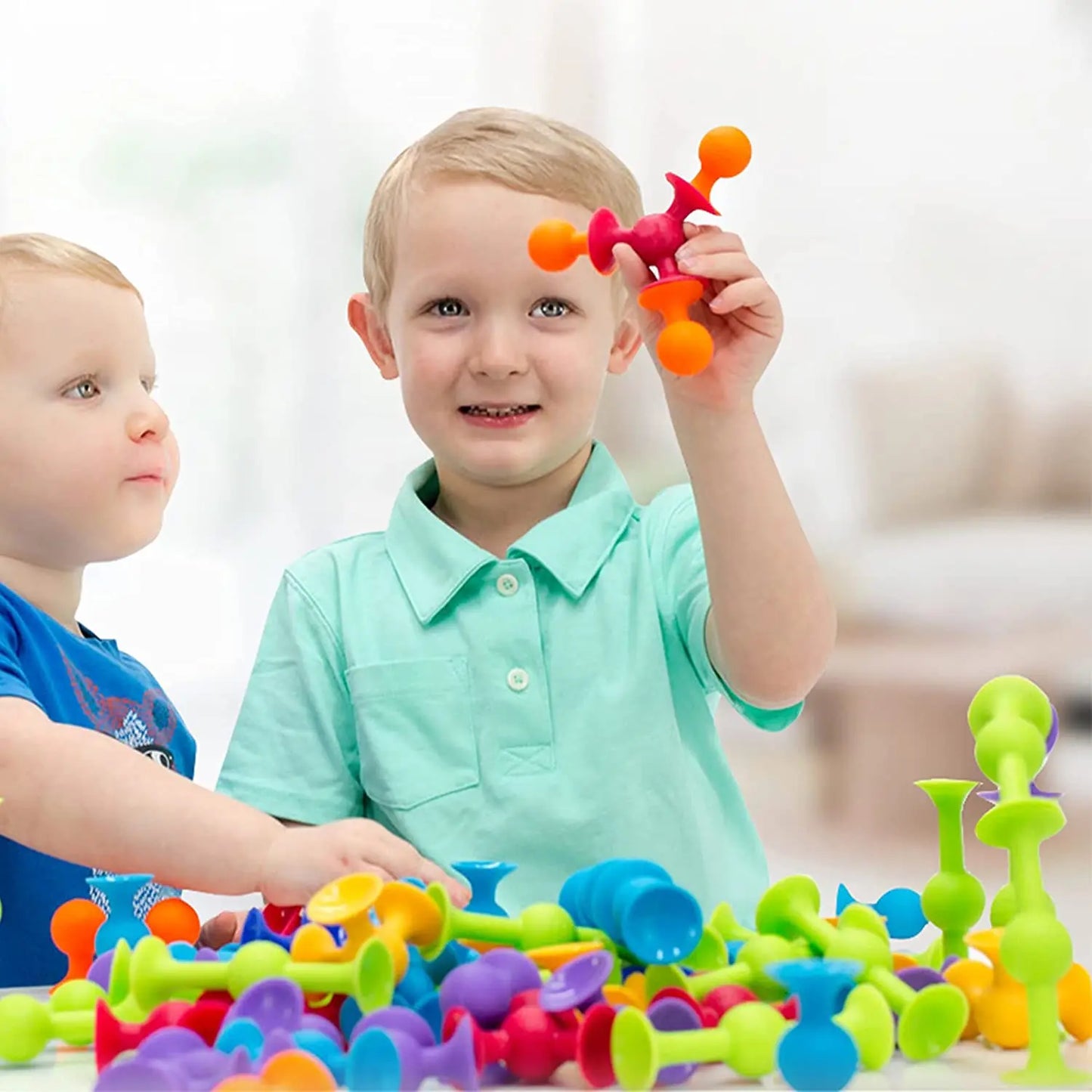 19PCS Suction Cup Building Blocks