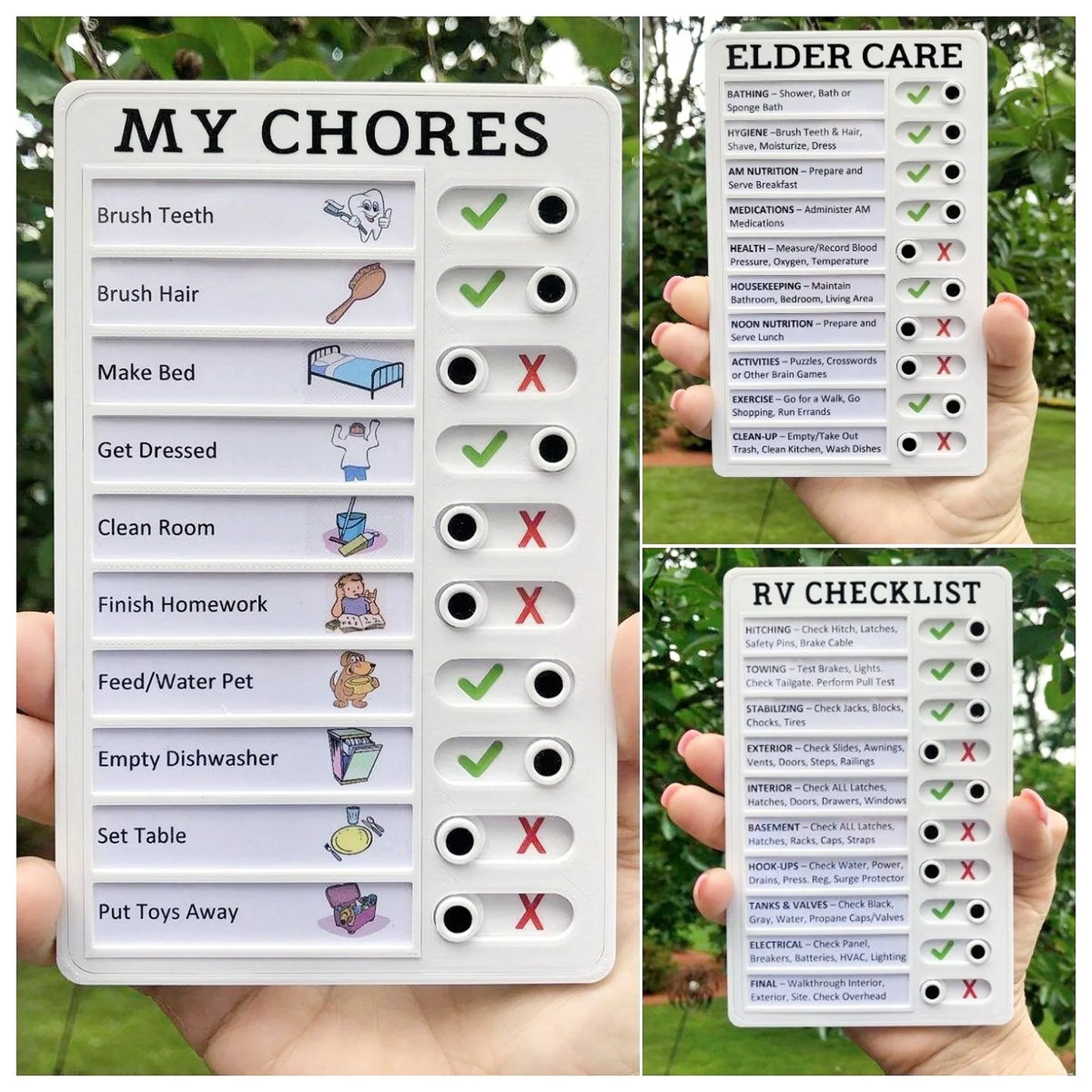 Reusable Chore Checklist Board