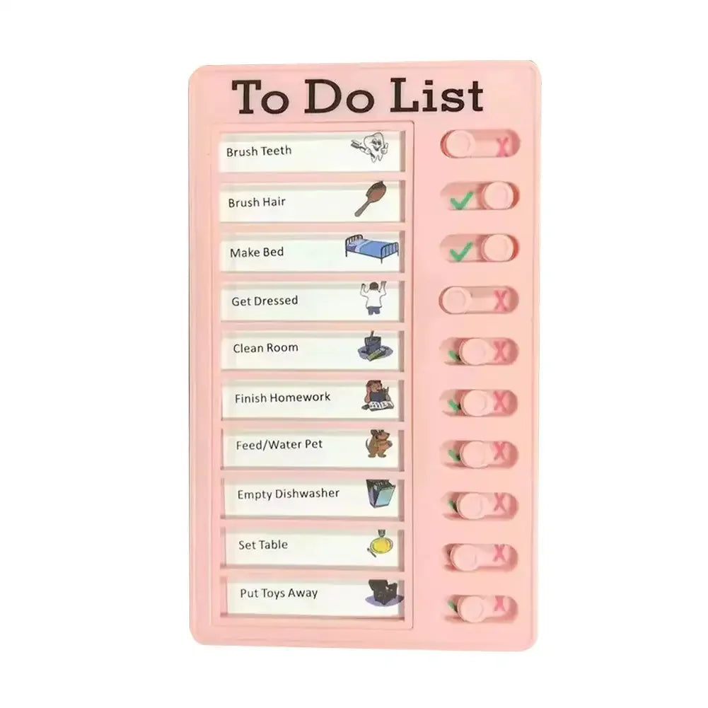Reusable Chore Chart Memo Pad Daily Planner