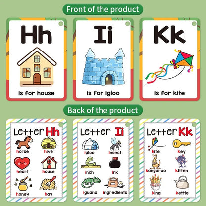 A-Z English Learning Flash Cards