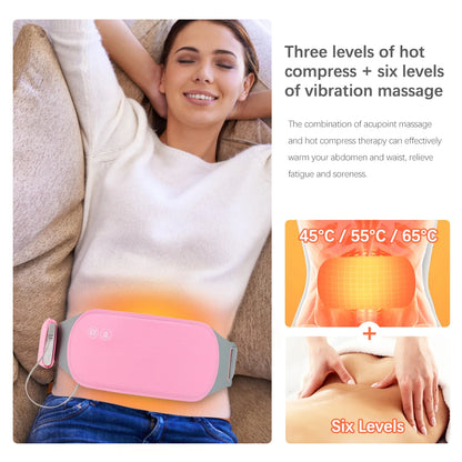 Electric Menstrual Heating Belt Cramp Relief Waist Massager