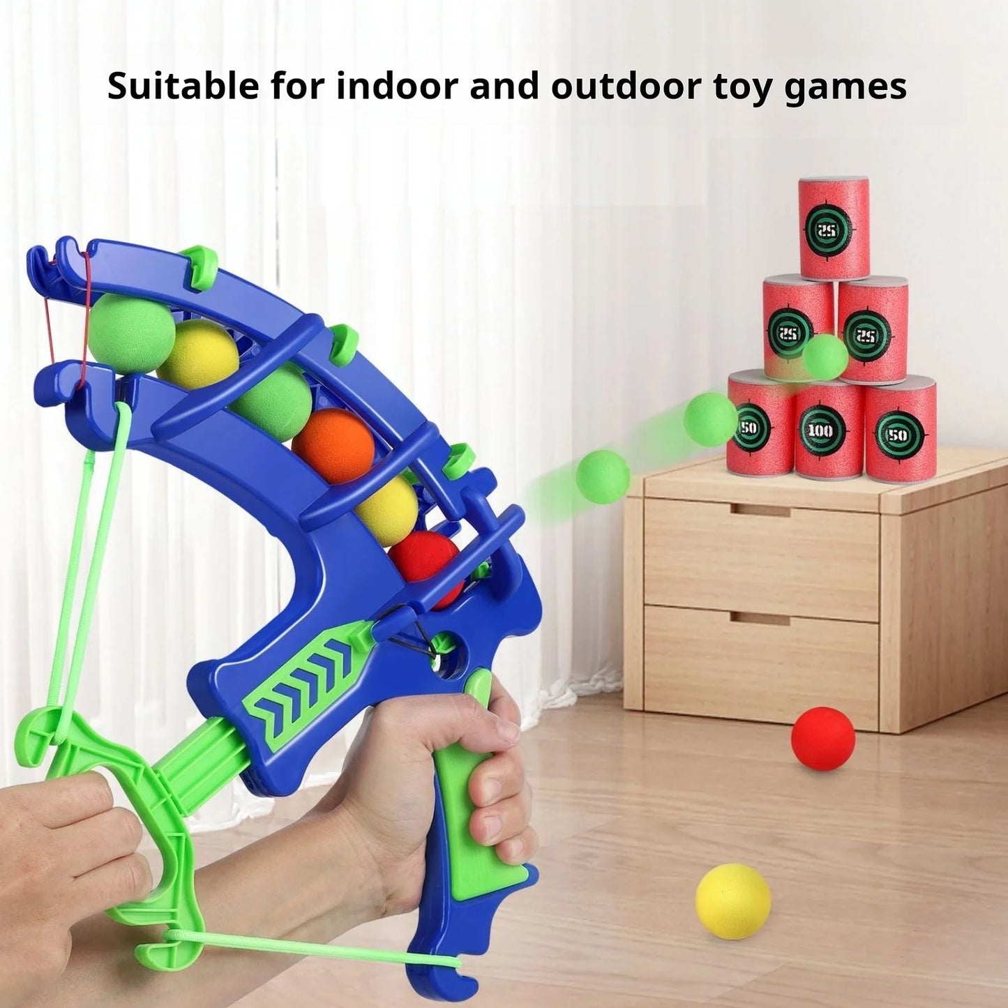 Montessori Sticky Ball Dartboard Slingshot Target