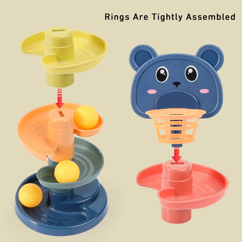 Montessori Rolling Ball Track Toy