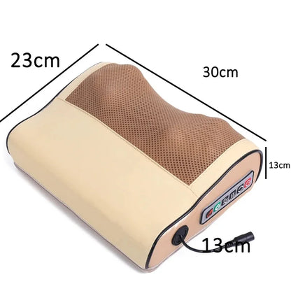 Infrared Heated Neck Back Massager Pillow