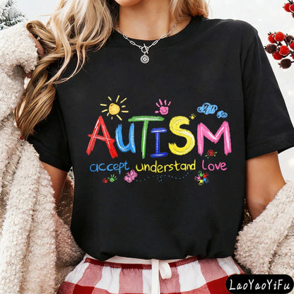 Colorful Autism Love Tee