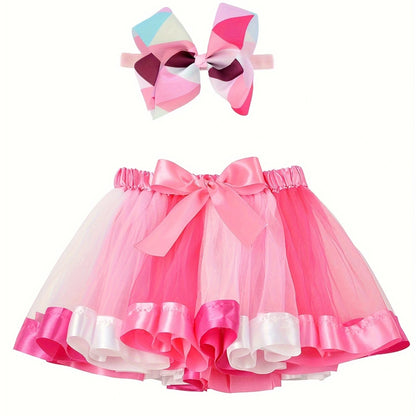 Girls Rainbow Tutu Skirt P