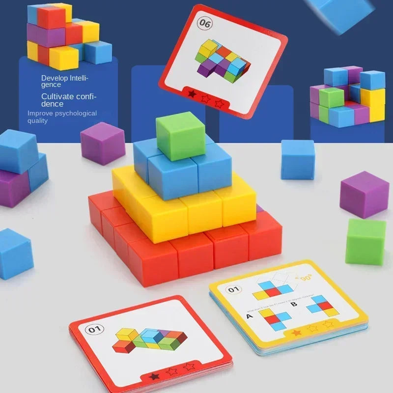 Rainbow Logic Stacking Blocks