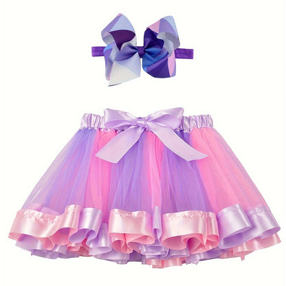 Girls Rainbow Tutu Skirt P