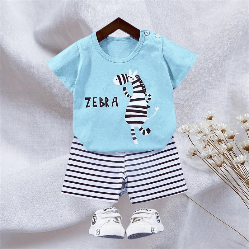 Summer Outfit Zebra Print T-shirt