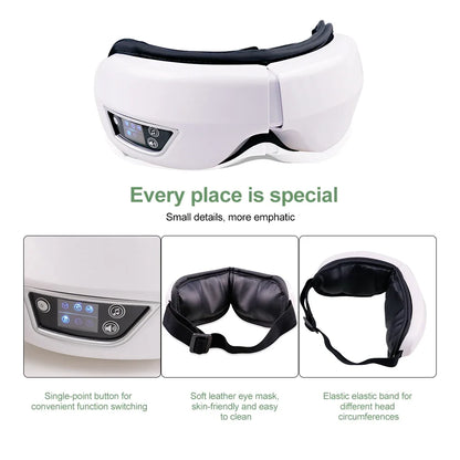Smart Foldable Eye Massager Bluetooth Music