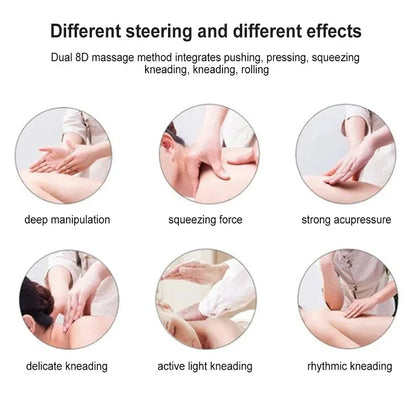 Infrared Heated Neck Back Massager Pillow