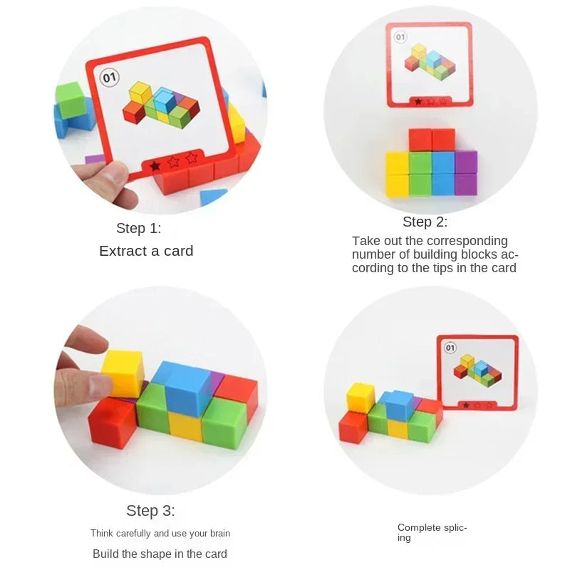 Rainbow Logic Stacking Blocks