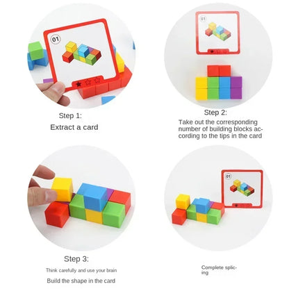 Rainbow Logic Stacking Blocks