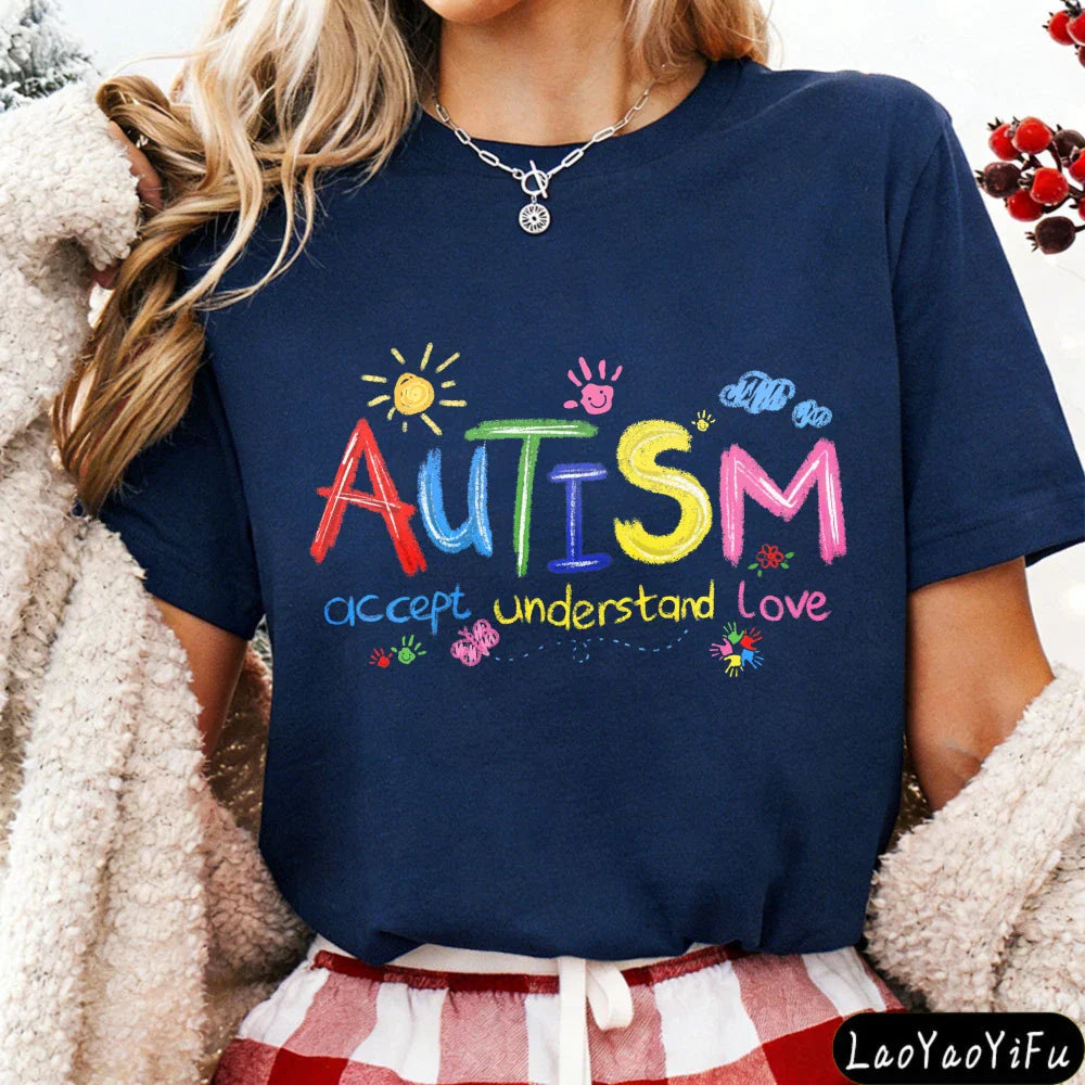 Colorful Autism Love Tee
