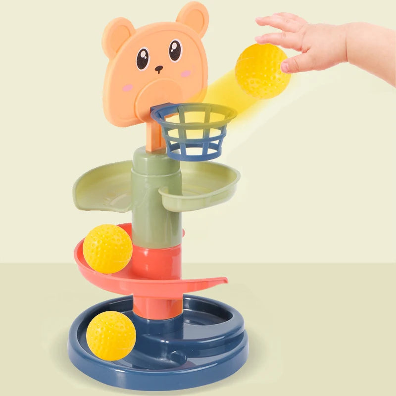 Montessori Rolling Ball Track Toy
