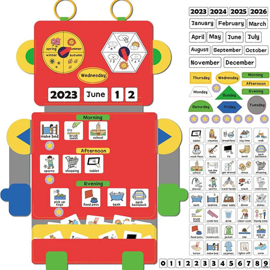 Robot Visual Schedule Chart