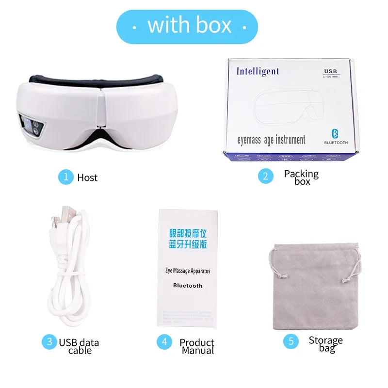 Smart Foldable Eye Massager Bluetooth Music