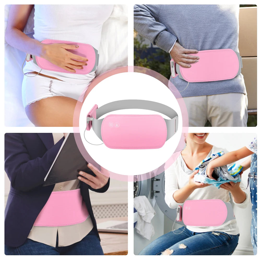 Electric Menstrual Heating Belt Cramp Relief Waist Massager